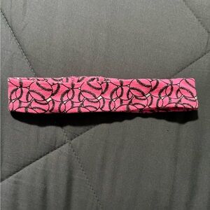 Pink and Black Softball Patterned Headband